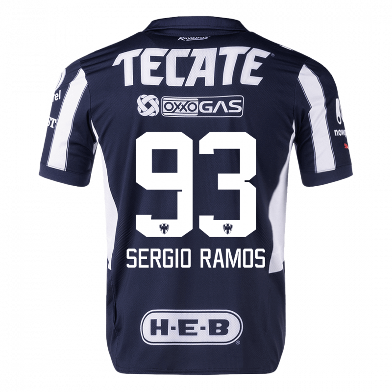maillot SERGIO RAMOS #93 Monterrey 2024/25 domicile bleu Player Version