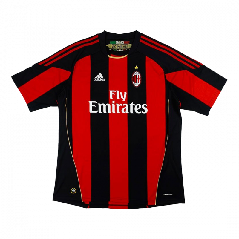 maillot AC Milan 2010/11 domicile noir Retro
