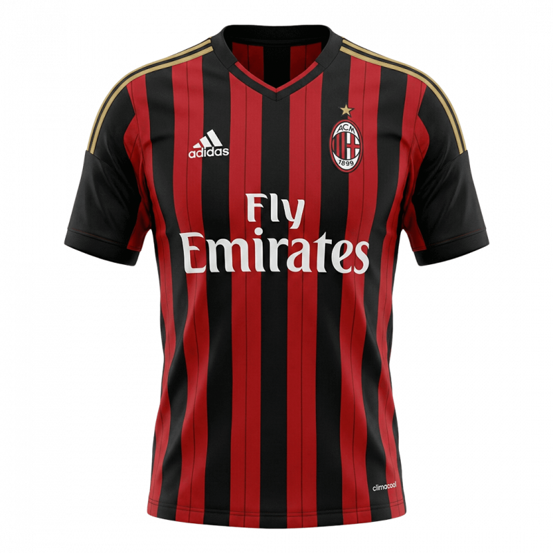 maillot AC Milan 2013/14 domicile noir Retro
