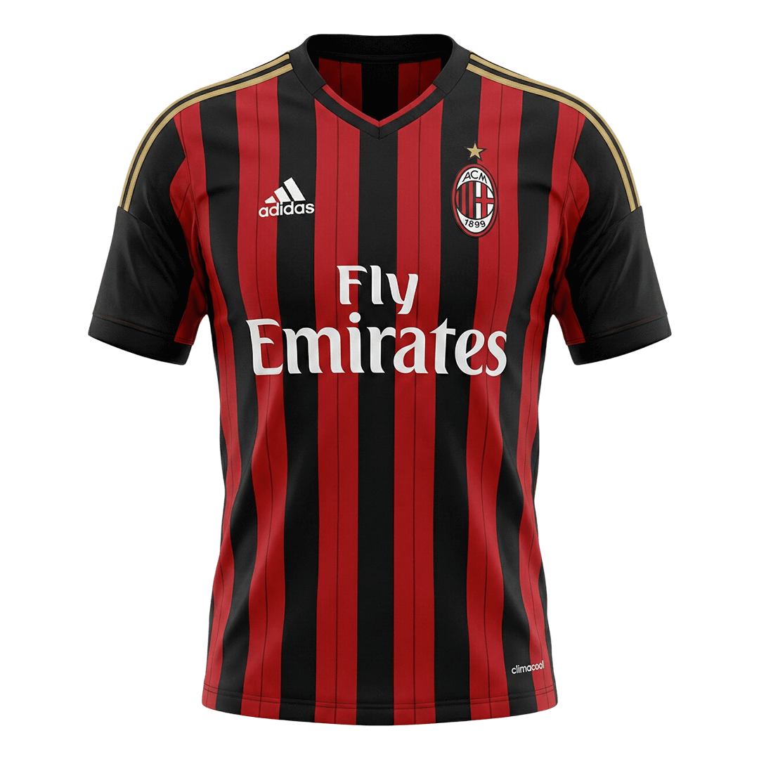 maillot AC Milan 2013/14 domicile noir Retro