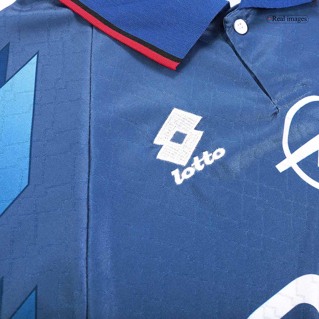 maillot AC Milan 1995/96 extérieur bleu Retro
