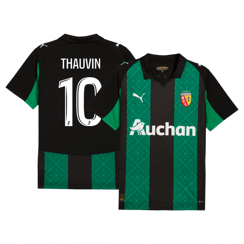 maillot THAUVIN #10 RC Lens 2025/26 extérieur noir