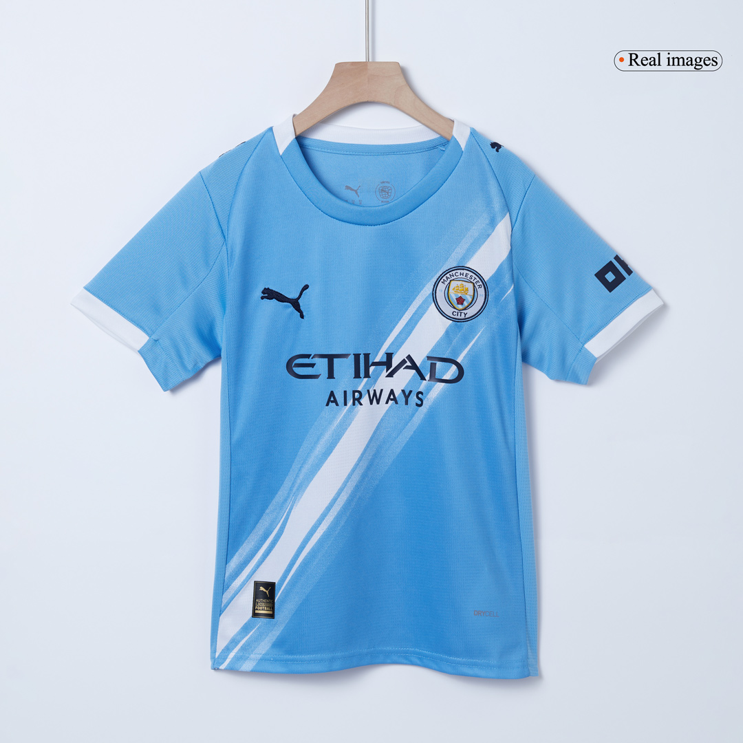 kit enfant Manchester City 2025/26 domicile bleu