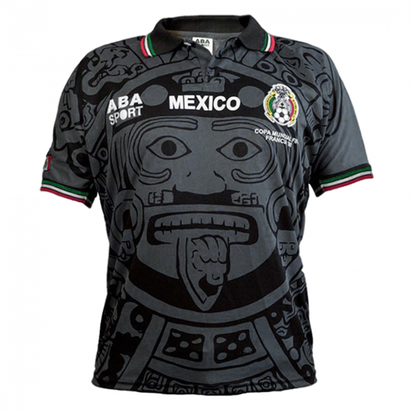 Mexico 1998 Black Retro Jersey