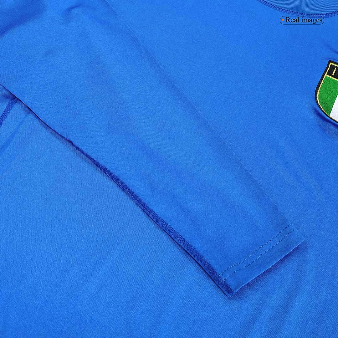 maillot Italy 2000 domicile bleu manches longues Retro