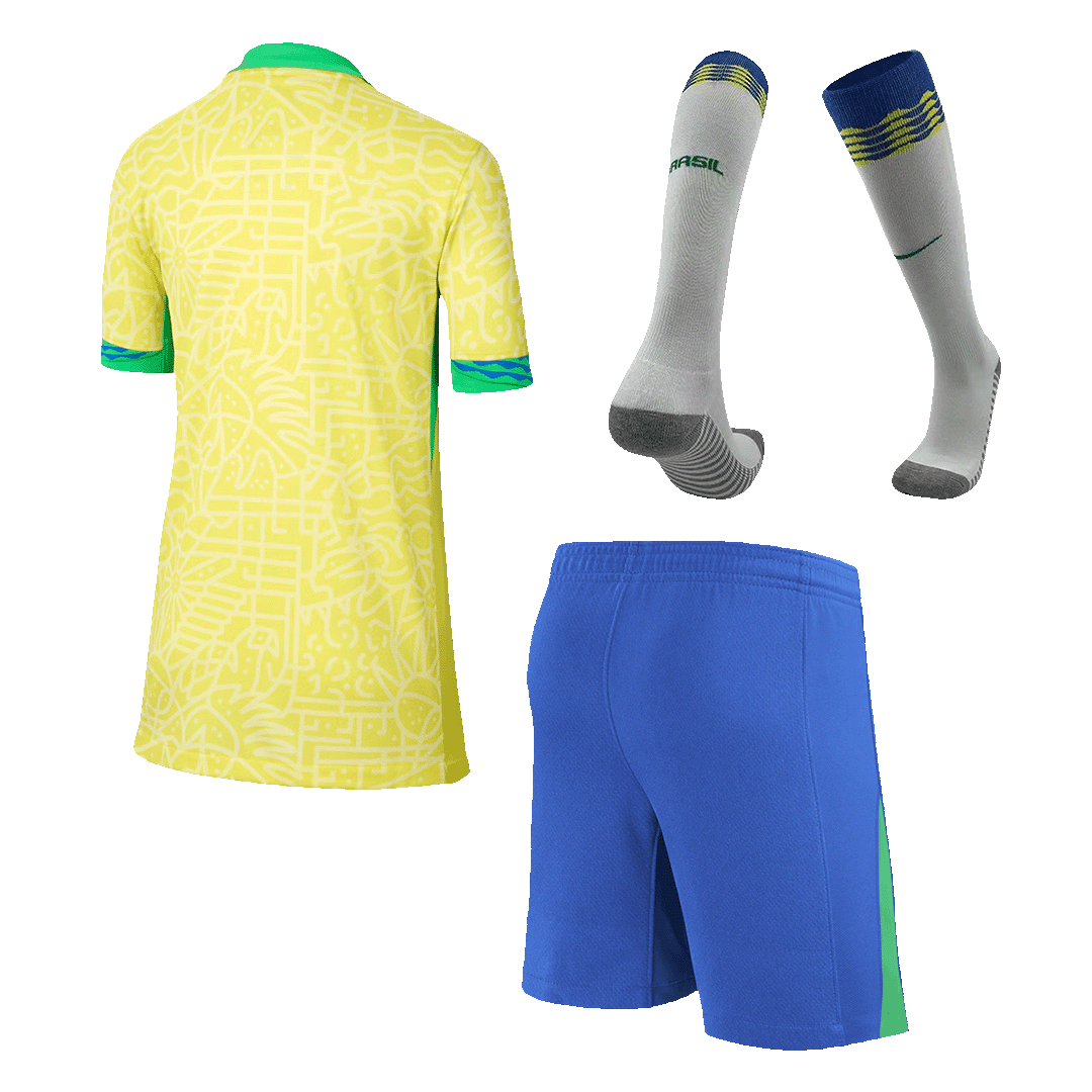 kit enfant Brazil 2024 domicile jaune