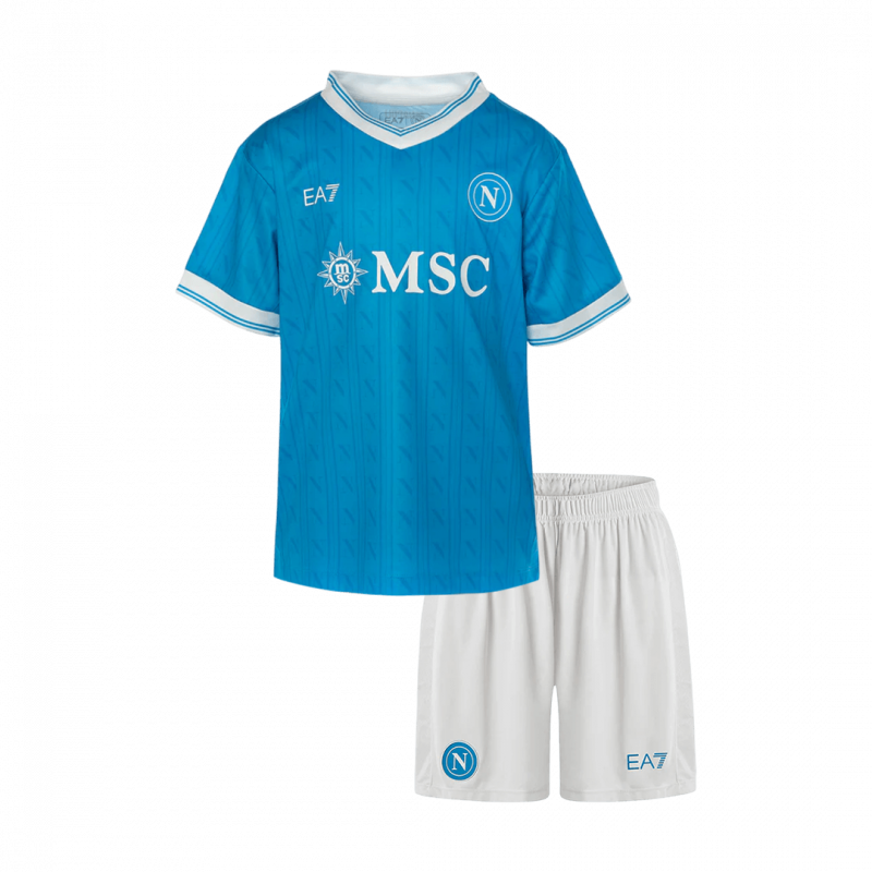 kit enfant Napoli 2025/26 domicile bleu