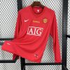 Manchester United 2007/08 manches longues Retro Jersey