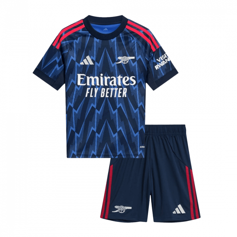 kit enfant Arsenal 2025/26 extérieur bleu