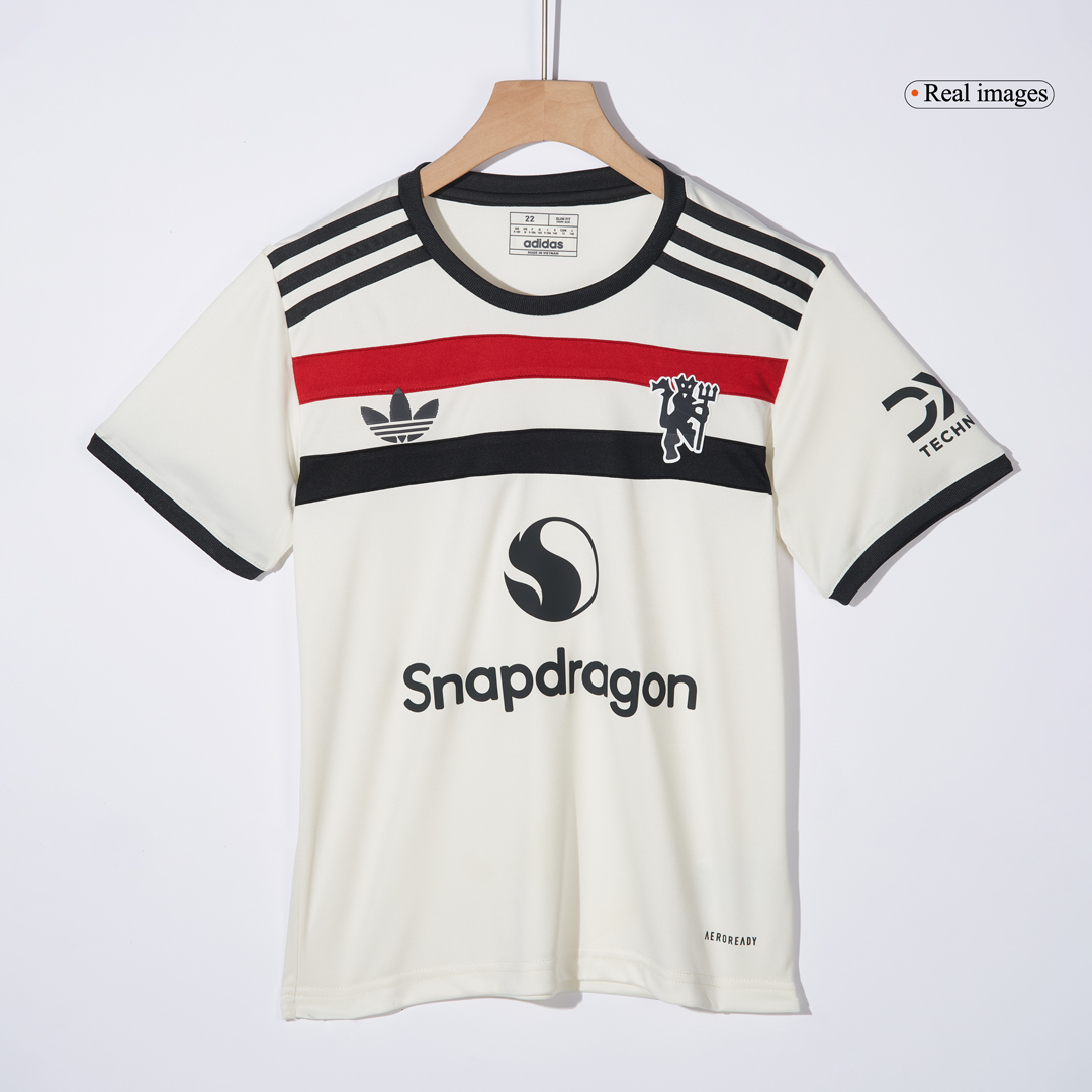 kit enfant Manchester United 2024/25 troisième blanc