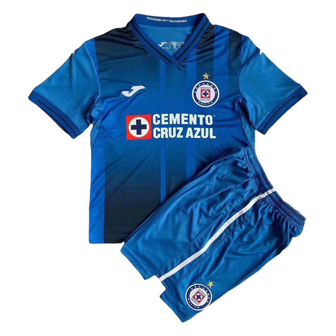 kit enfant Cruz Azul 2021/22 domicile bleu