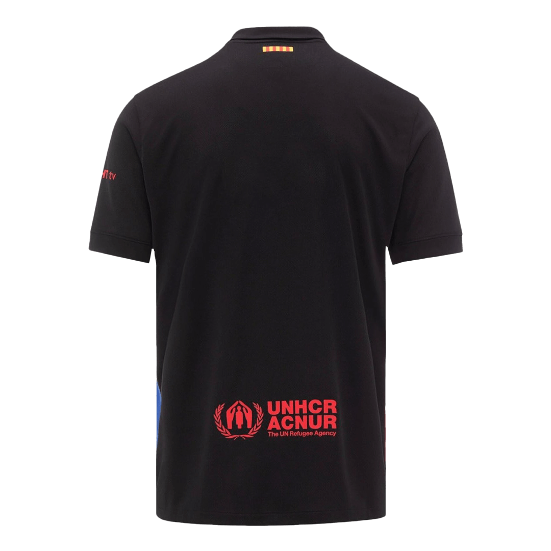 maillot Barcelona 2024/25 extérieur noir logo Spotify sans texte
