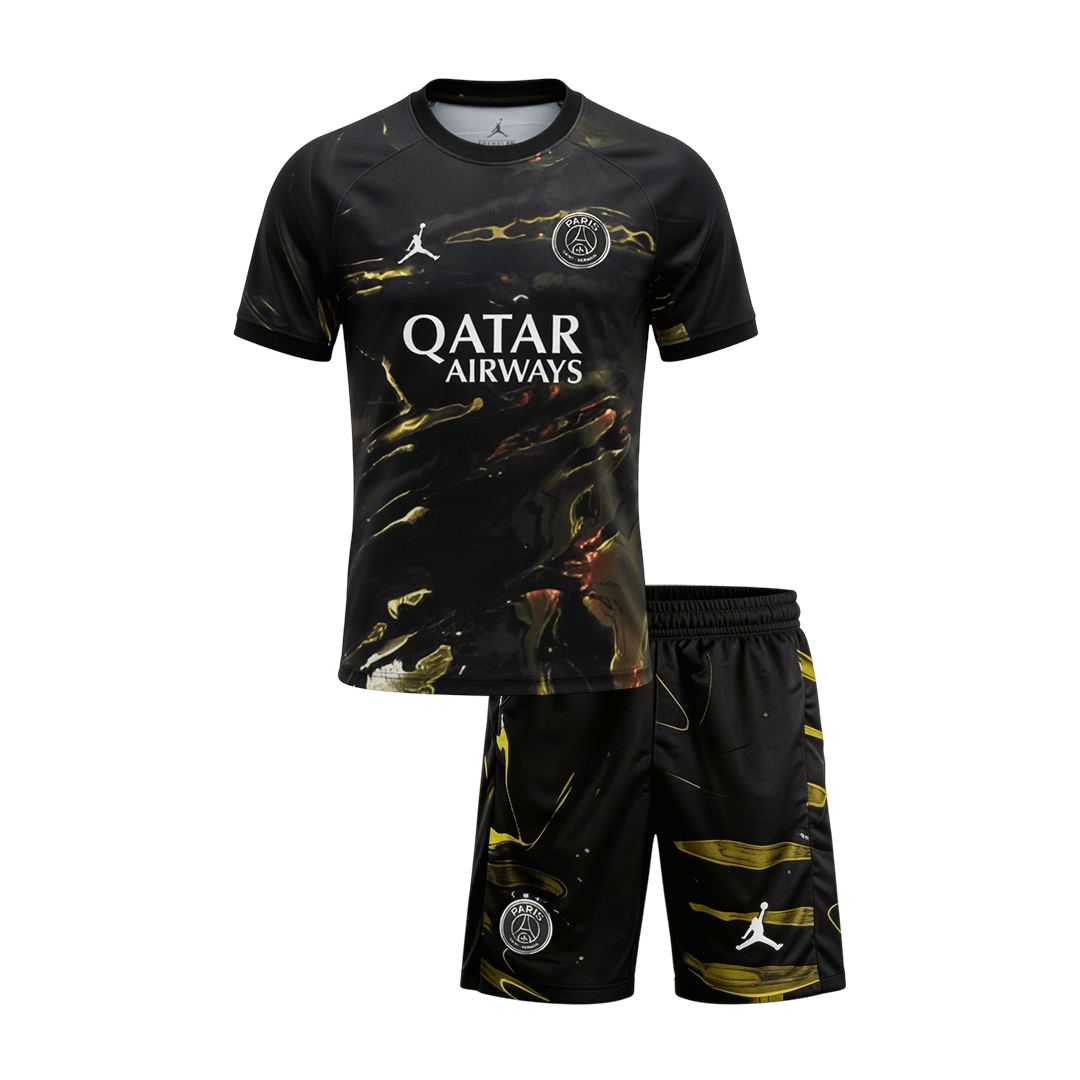 Paris Saint-Germain 2025/26 Black Kids Kit