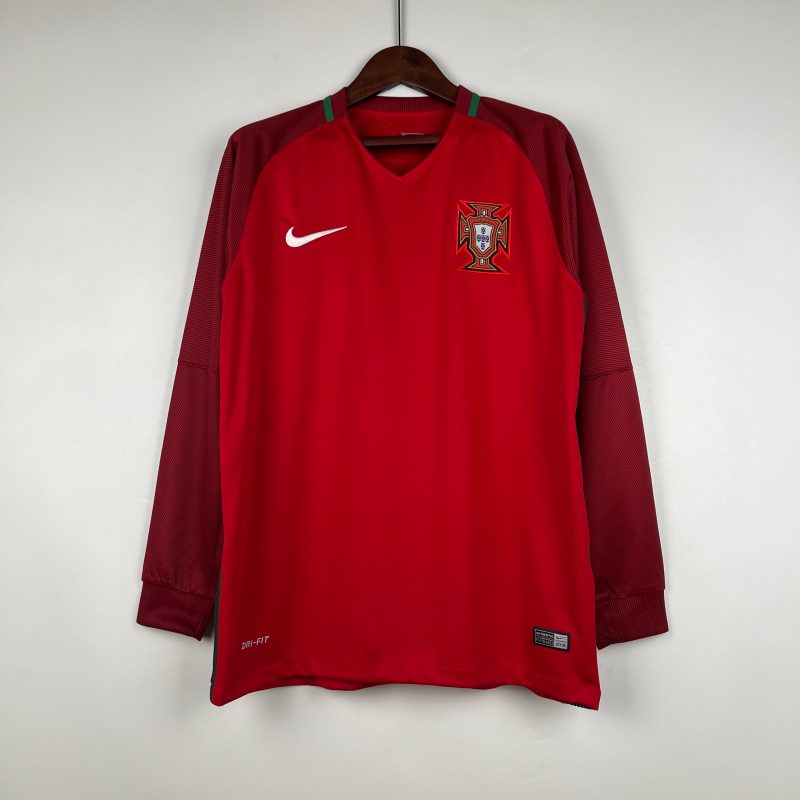 Portugal 2016 Long Sleeve Retro Jersey