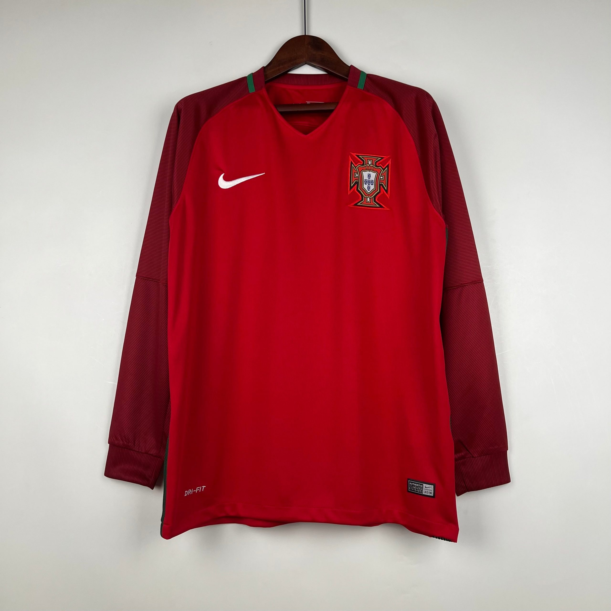 Portugal 2016 manches longues Retro Jersey
