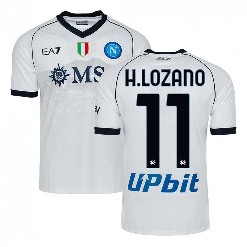 maillot H.LOZANO #11 Napoli 2023/24 extérieur blanc