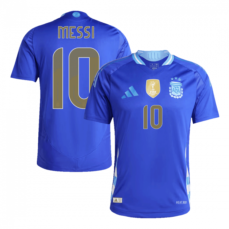 maillot MESSI #10 Argentina 2024 extérieur bleu version joueur
