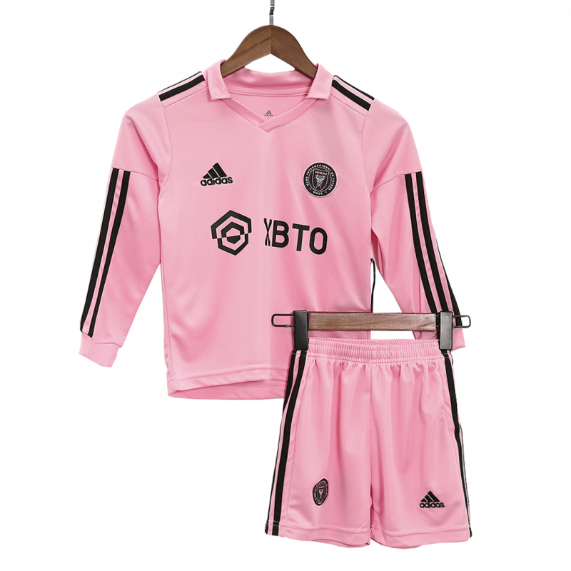 Inter Miami CF 2023/24 domicile Pink manches longues Kids Kit