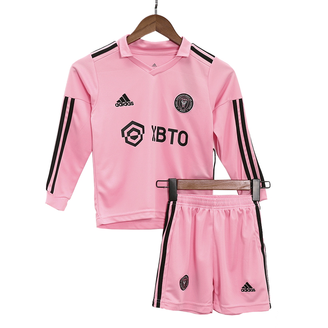 Inter Miami CF 2023/24 domicile Pink manches longues Kids Kit