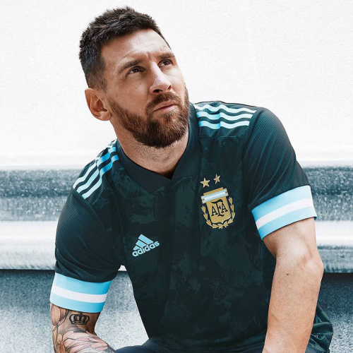 maillot Lionel Messi #10 Argentina 2021 extérieur vert