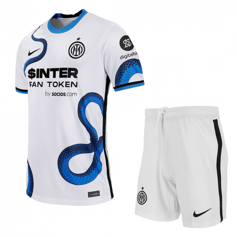kit enfant Inter Milan 2021/22 extérieur blanc