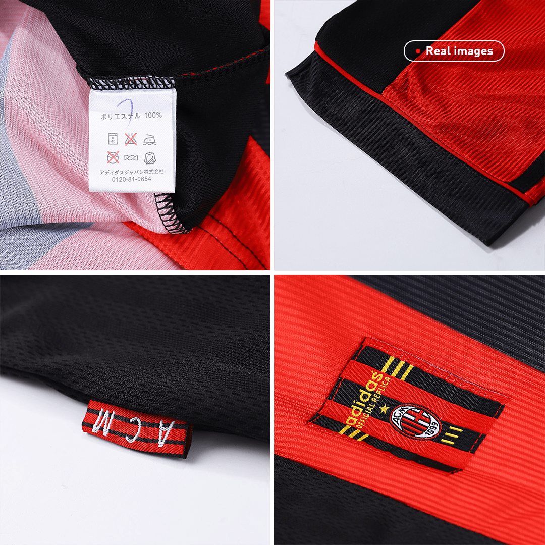 maillot AC Milan 1998/00 domicile rouge Retro