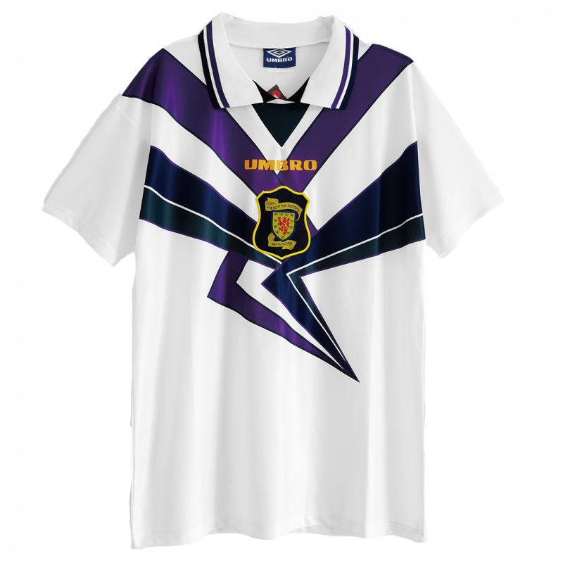 maillot Scotland 1994/96 extérieur blanc Retro