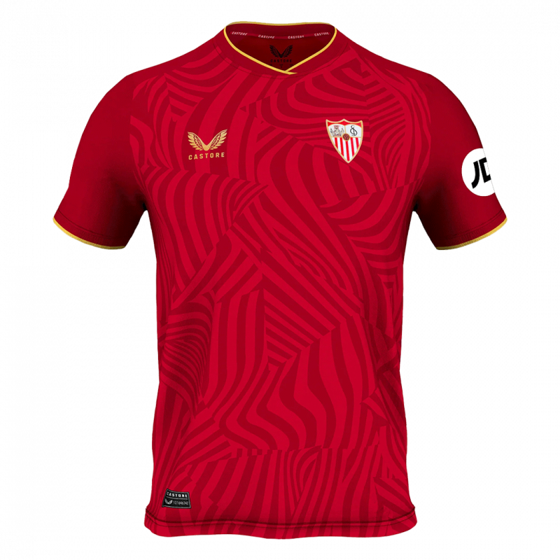 maillot Sevilla 2023/24 extérieur rouge