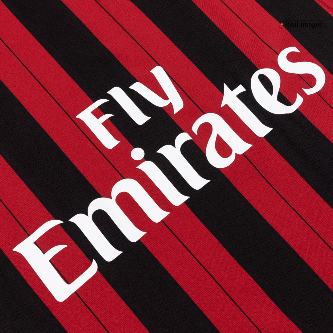 maillot AC Milan 2013/14 domicile noir manches longues Retro