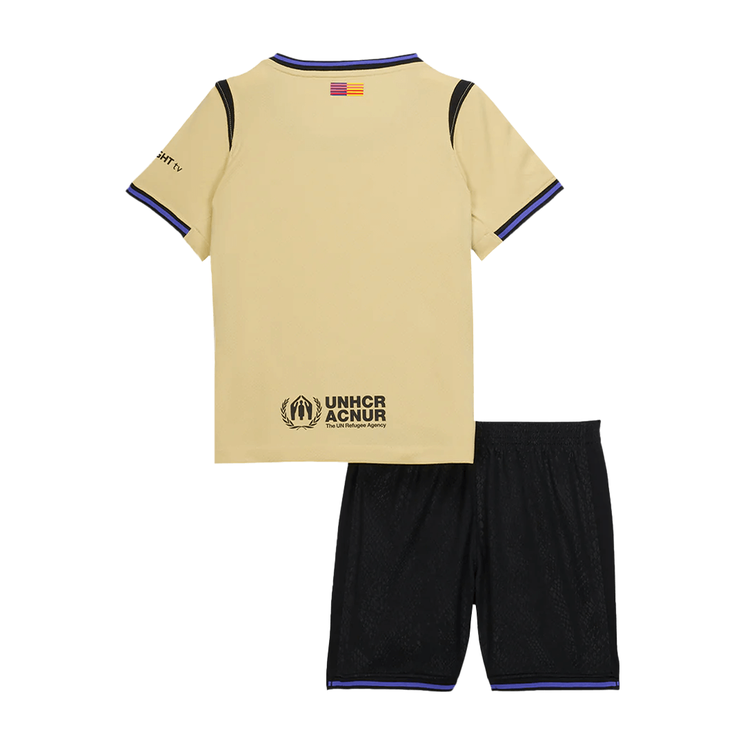 kit enfant Barcelona 2025/26 extérieur jaune