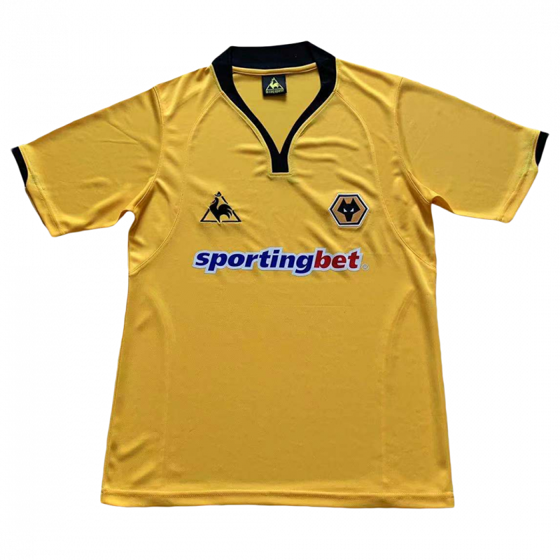 maillot Wolverhampton Wanderers 2010 domicile jaune Retro