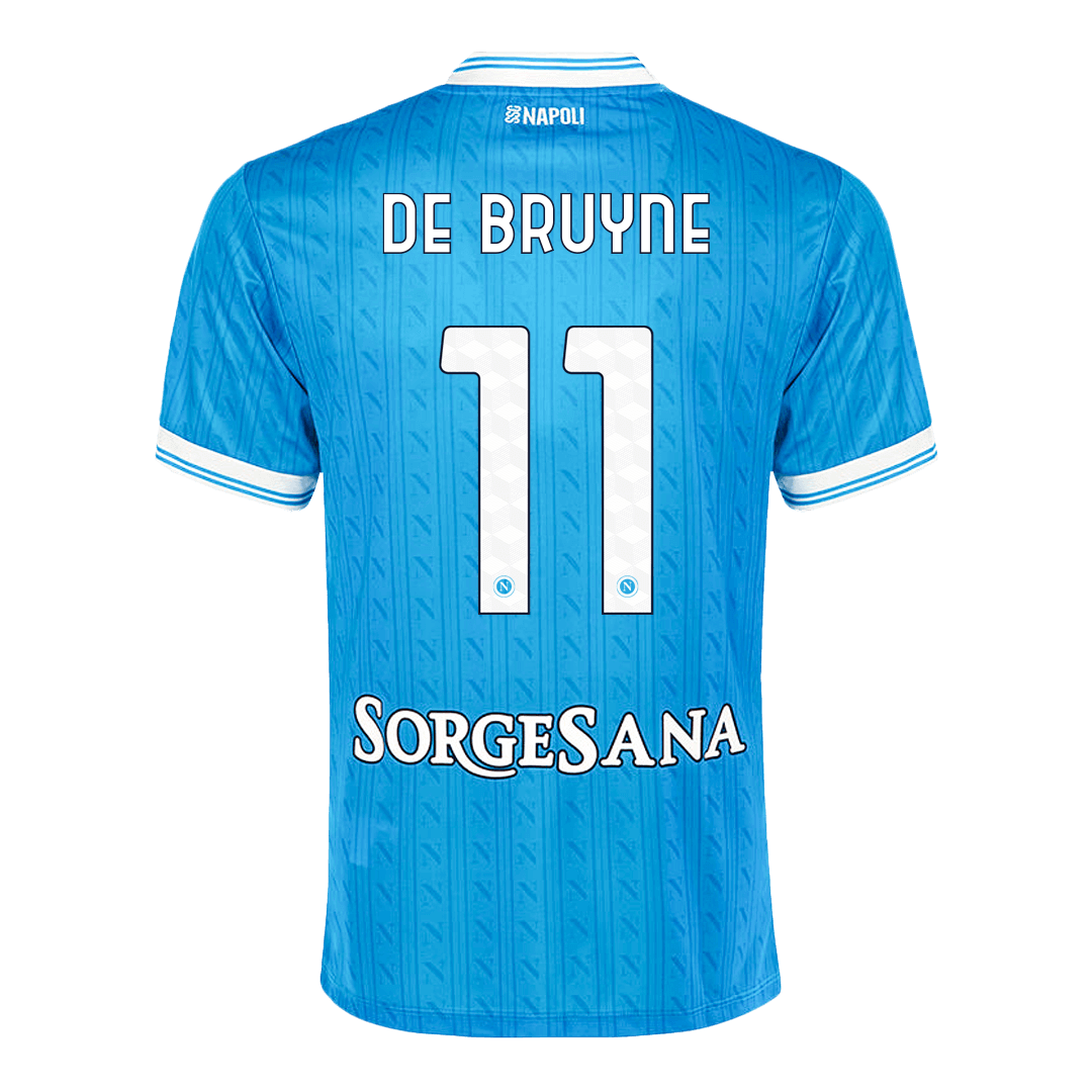 maillot DE BRUYNE #11 Napoli 2025/26 domicile bleu