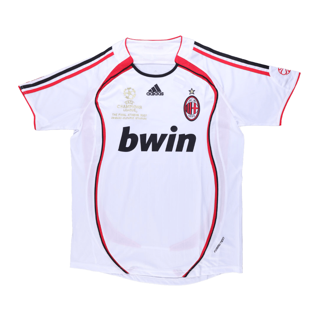 maillot AC Milan 2006/07 extérieur blanc UCL Retro