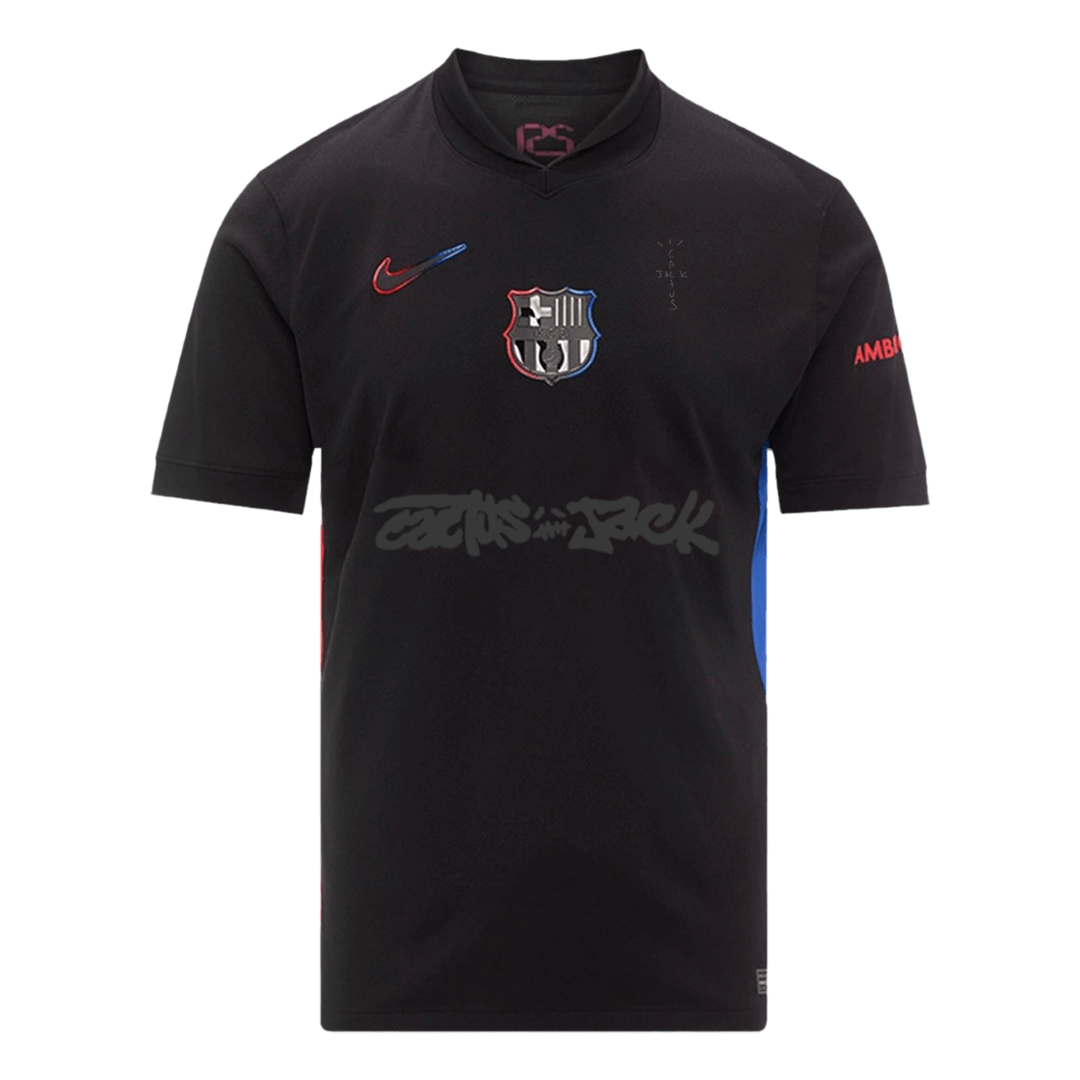 maillot Barcelona 2024/25 extérieur noir Travis Scott