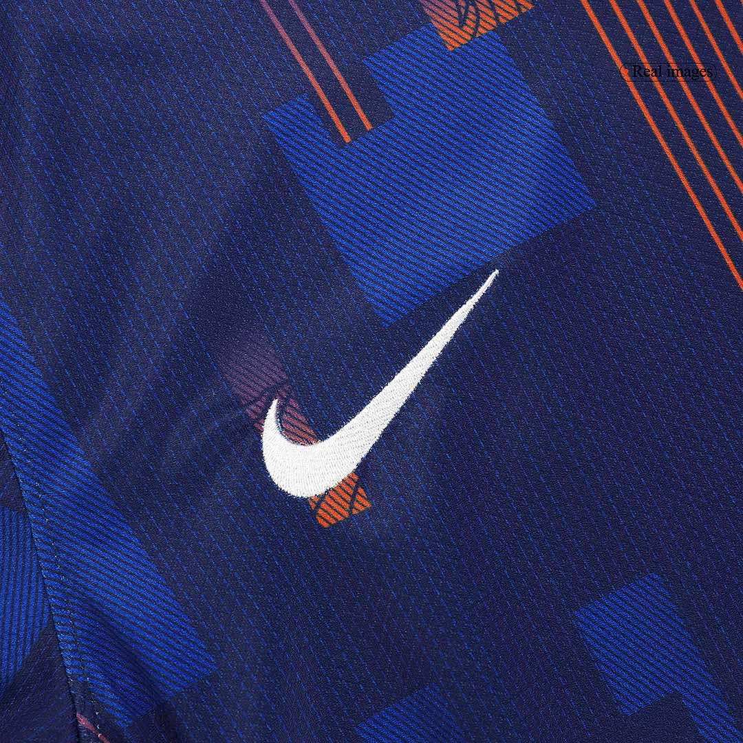 maillot VIRGIL #4 Netherlands 2024 extérieur bleu