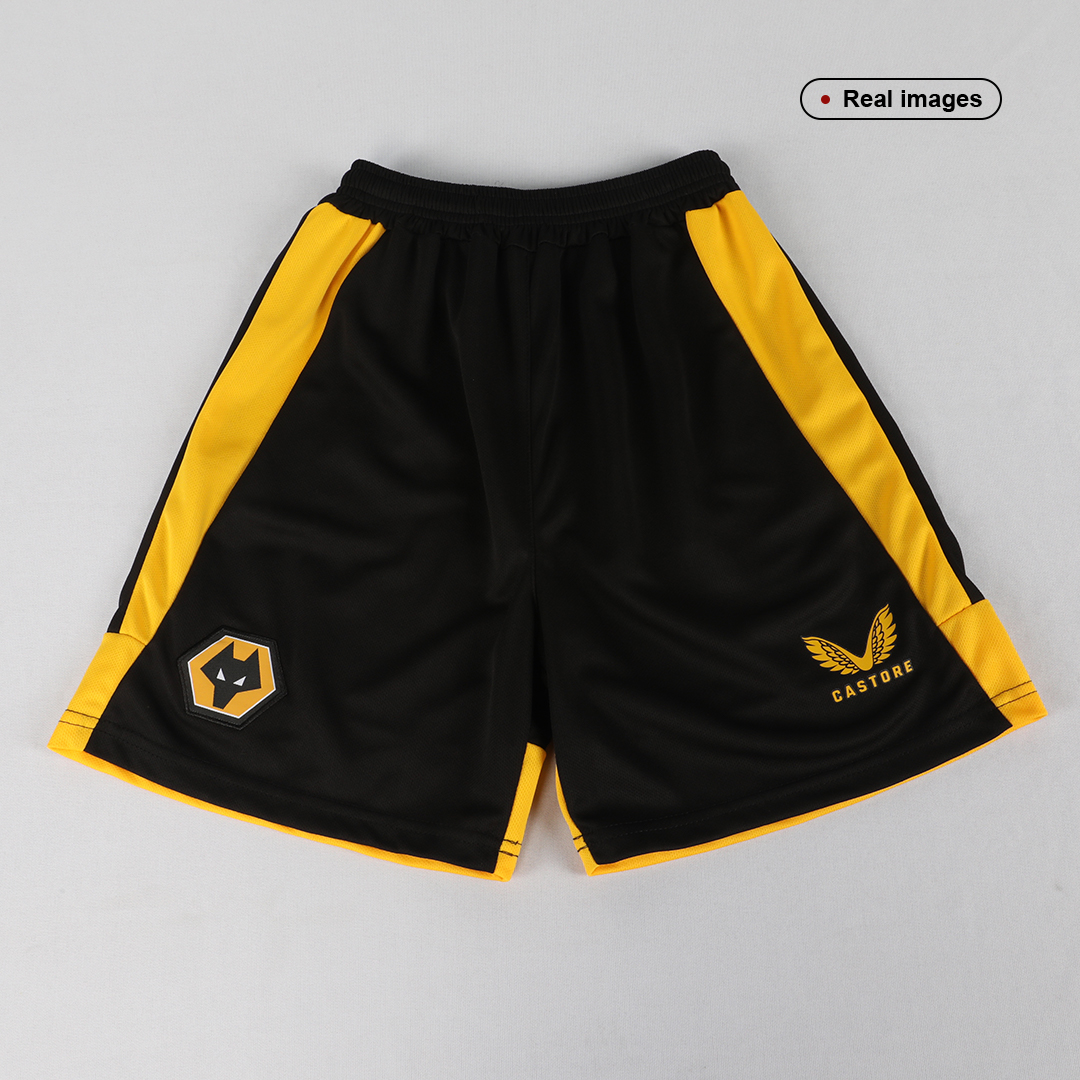 kit enfant Wolverhampton Wanderers 2022/23 domicile jaune