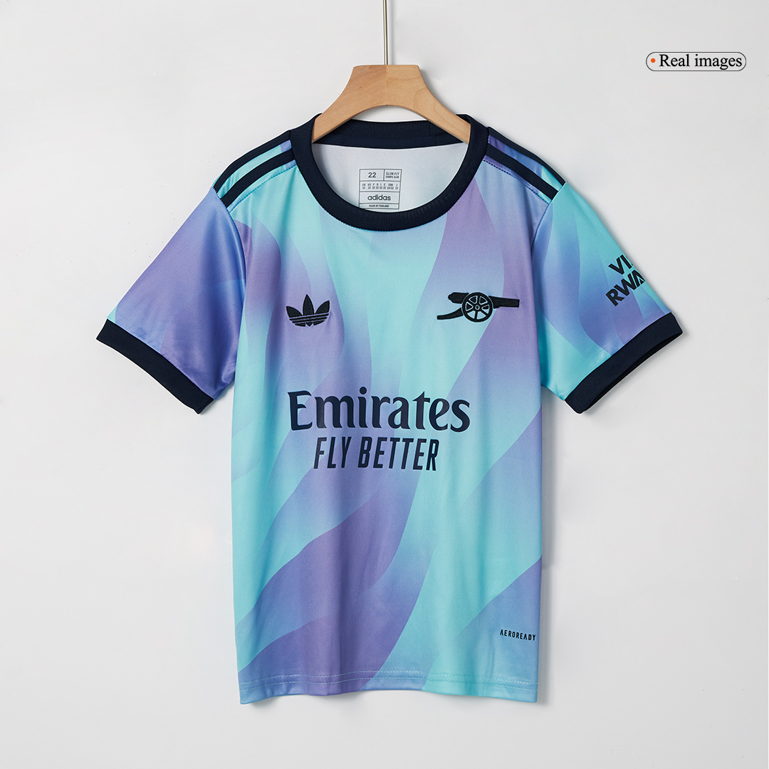 kit enfant Arsenal 2024/25 troisième bleu