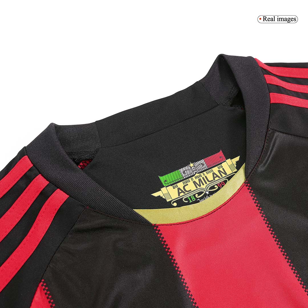 maillot AC Milan 2010/11 domicile noir manches longues Retro