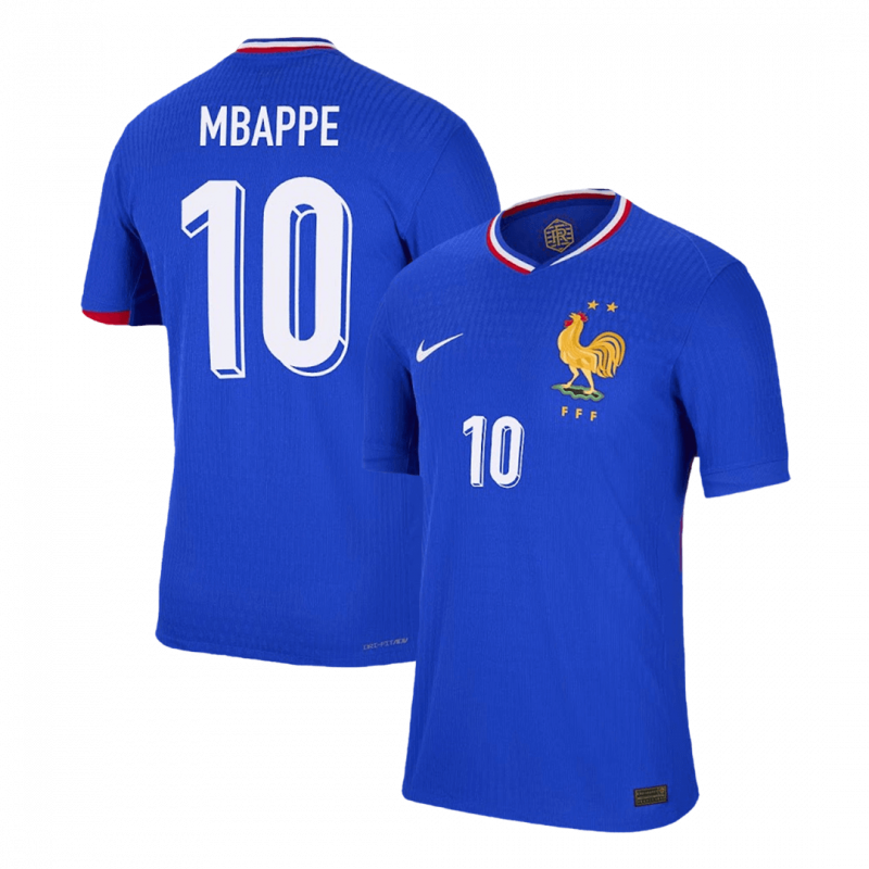 maillot MBAPPE #10 France 2024 domicile bleu Player Version
