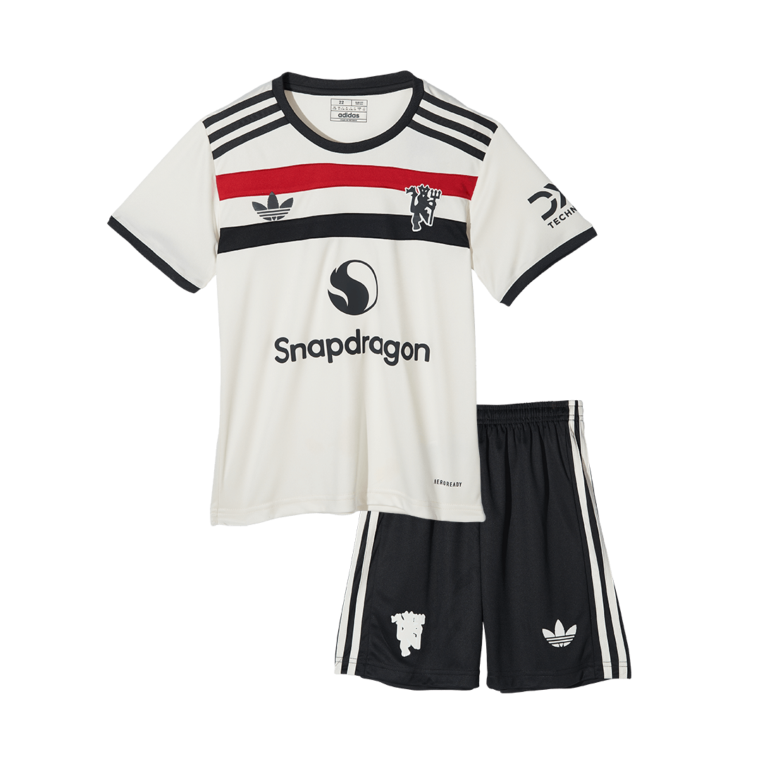 kit enfant Manchester United 2024/25 troisième blanc