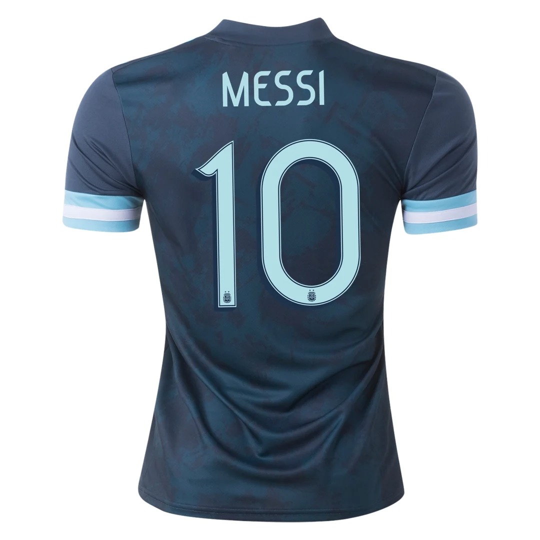 maillot Lionel Messi #10 Argentina 2021 extérieur vert