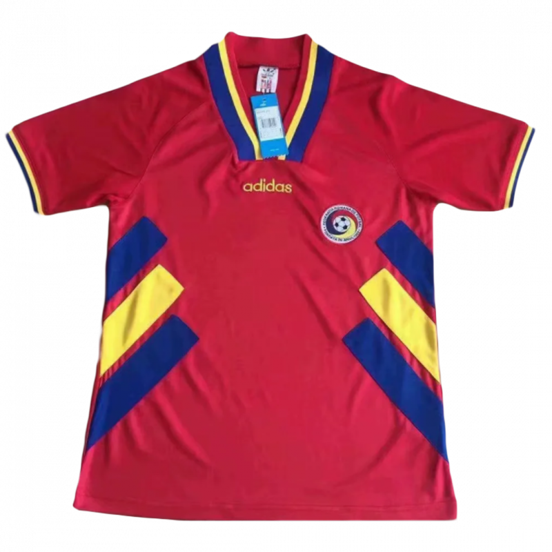 maillot Romania 1994 extérieur rouge Retro