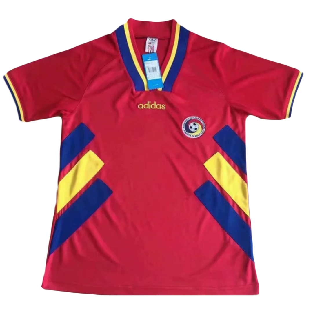 maillot Romania 1994 extérieur rouge Retro