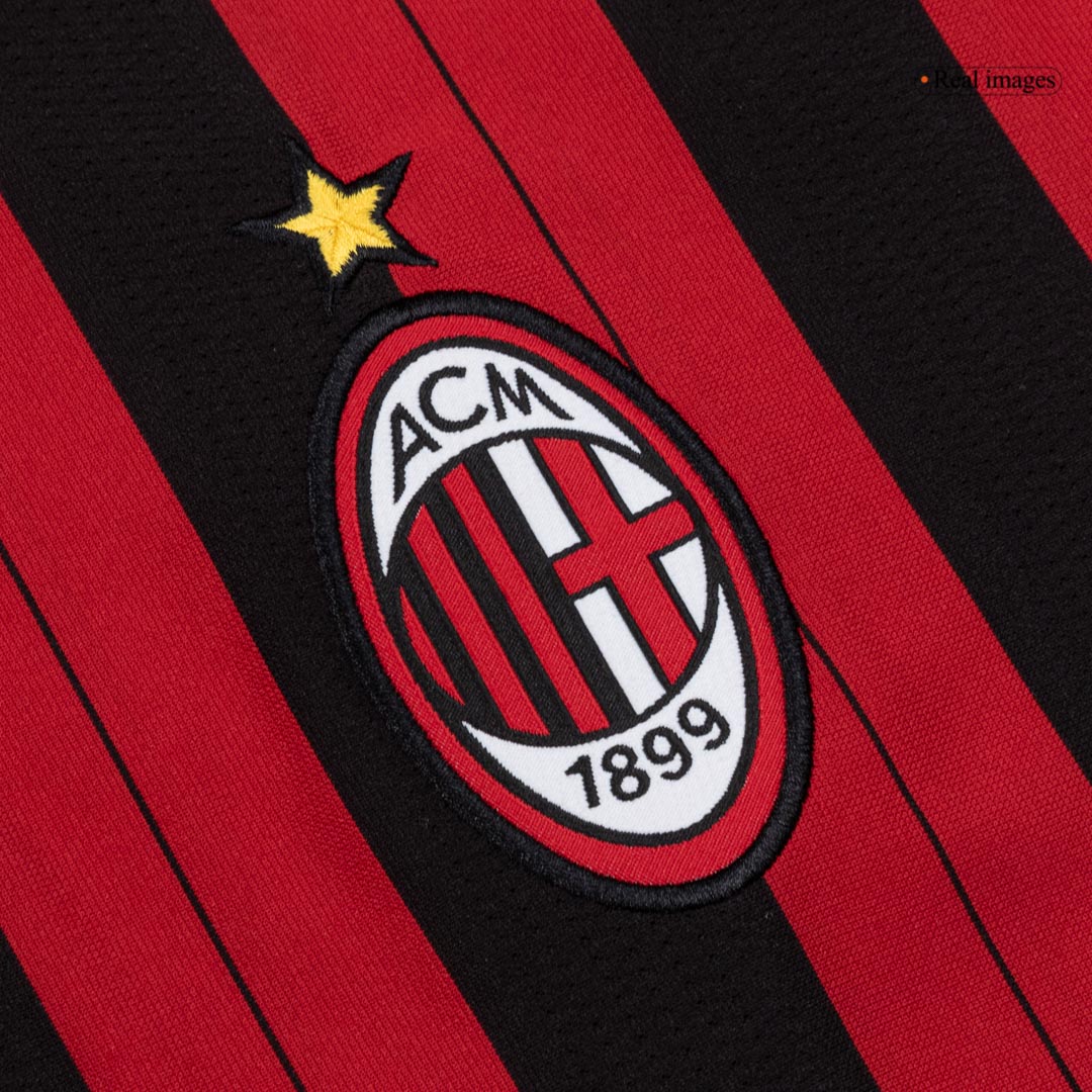 maillot AC Milan 2013/14 domicile noir manches longues Retro