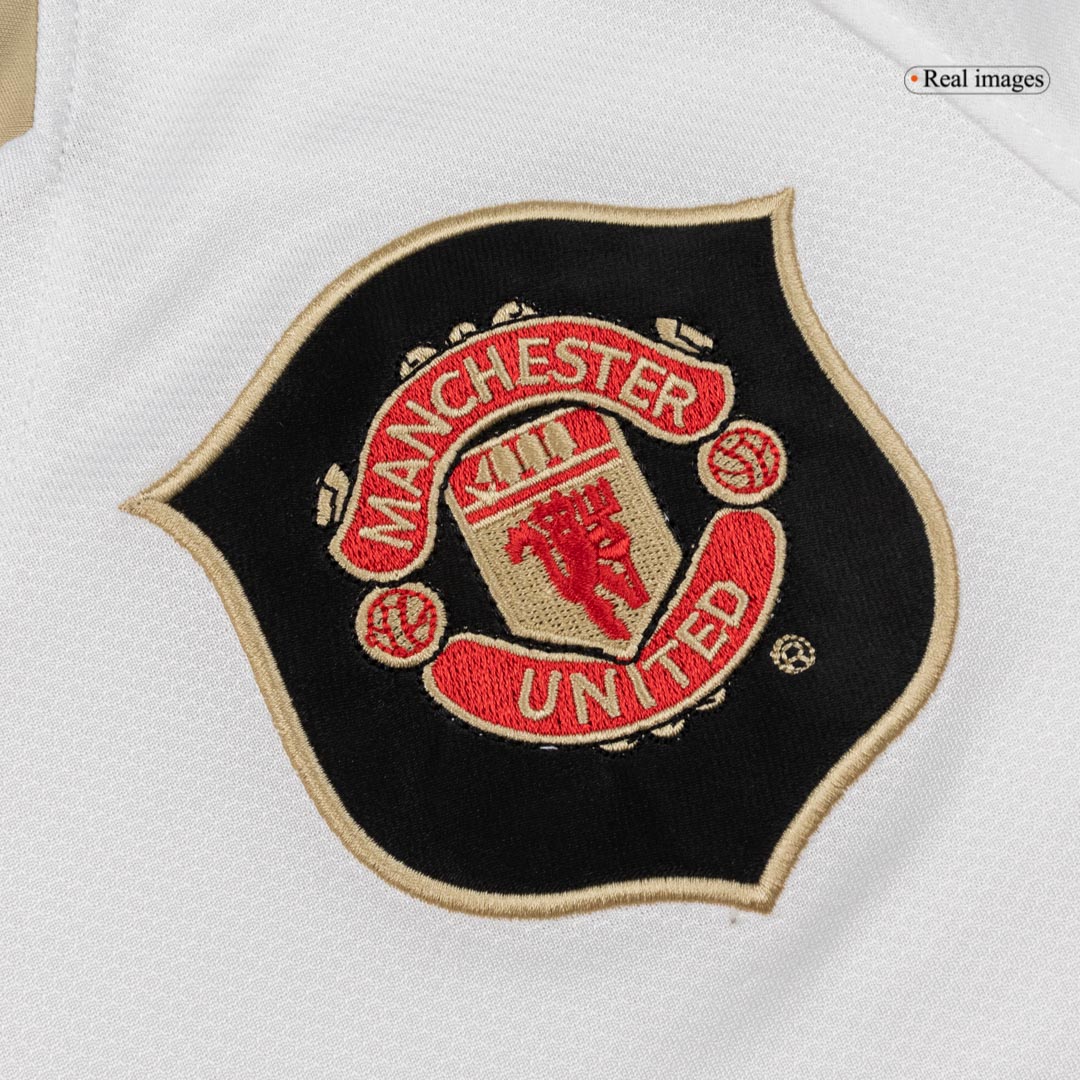 maillot Manchester United 2006/07 extérieur blanc Retro