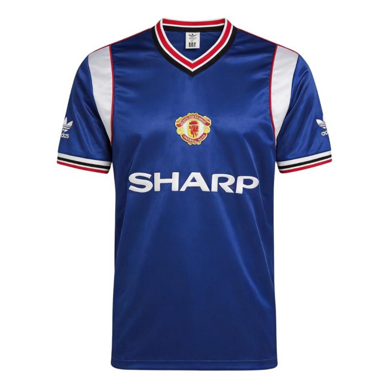 maillot Manchester United 1985 troisième bleu Retro