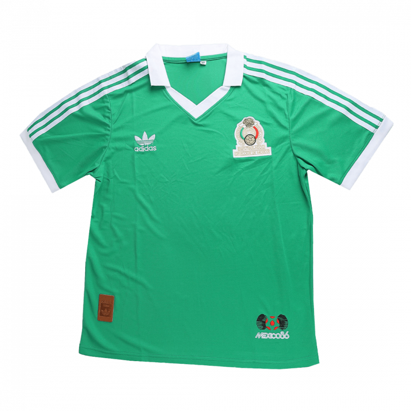 maillot Mexico 1986 domicile vert Retro