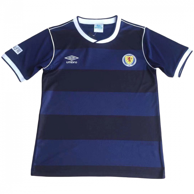 maillot Scotland 1986 domicile bleu Retro