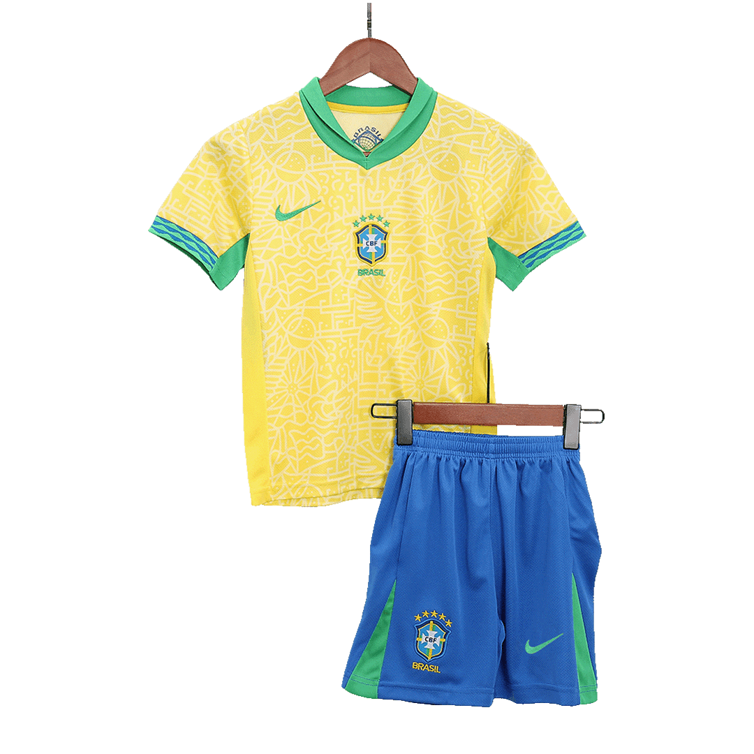 kit enfant Brazil 2024 domicile jaune