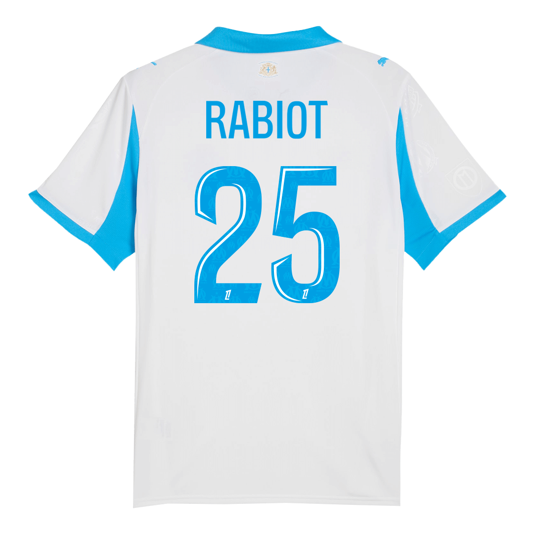 maillot RABIOT #25 Marseille 2025/26 domicile blanc